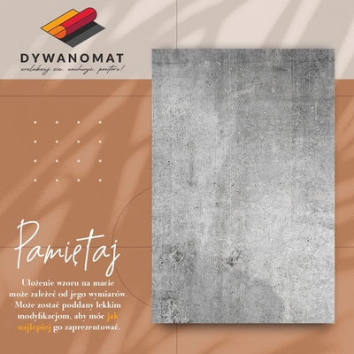 Interior vinyl floor mat gray concrete