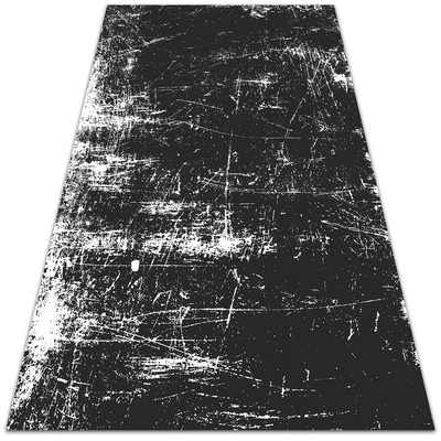Vinyl floor rug Black scratched concrete