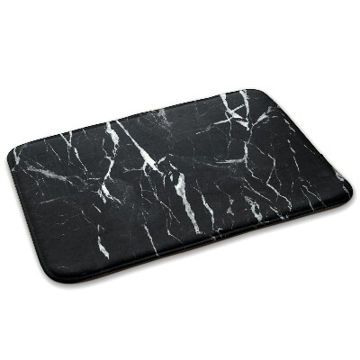 Rug Black patterned marble