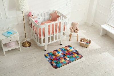 Rug Colorful wooden cubes