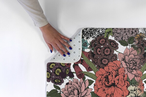 Rug Flowers and leaves