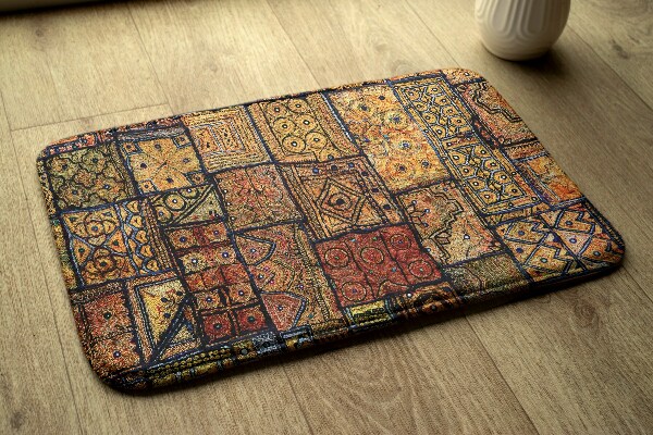 Rug Fabric with embroidery