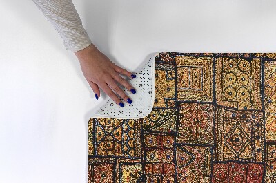 Rug Fabric with embroidery