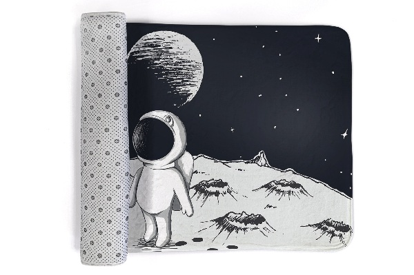 Rug Astronaut on the moon