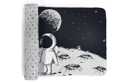 Rug Astronaut on the moon