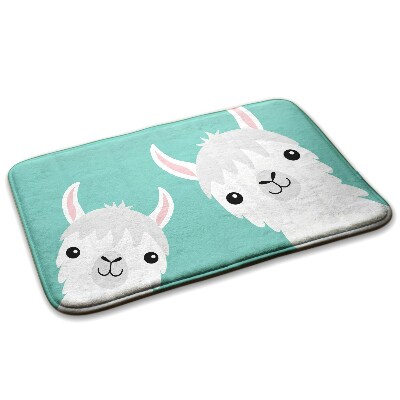 Rug Two cute llamas