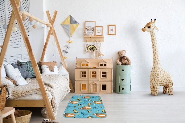 Rug Teddy bear in balloon for kids