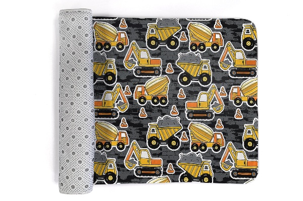 Rug Construction vehicles pattern