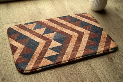 Rug Geometric wooden pattern