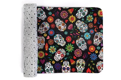 Rug Skulls and flowers