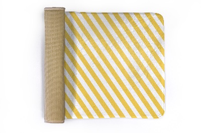 Carpet Yellow diagonal stripes