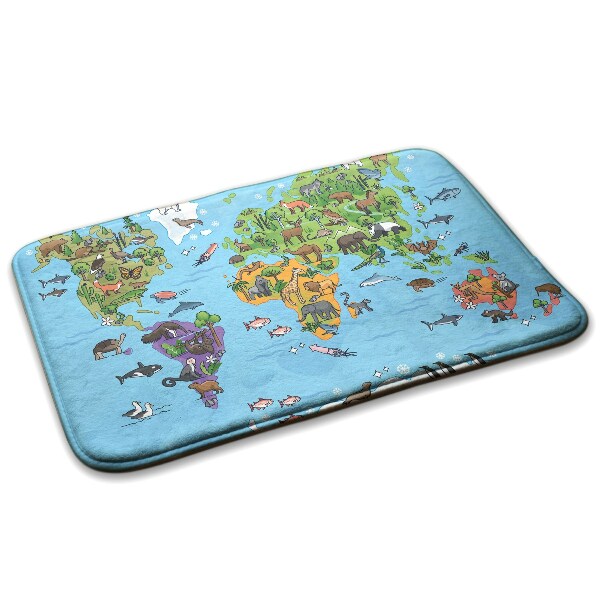 Carpet Animals on the world map