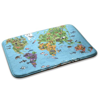 Carpet Animals on the world map