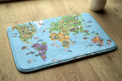 Carpet Animals on the world map