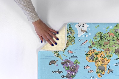 Carpet Animals on the world map