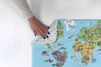 Carpet Animals on the world map