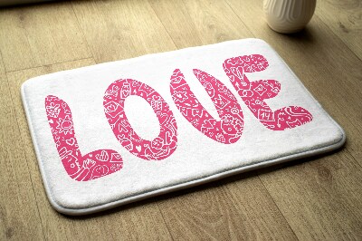 Rug LOVE lettering