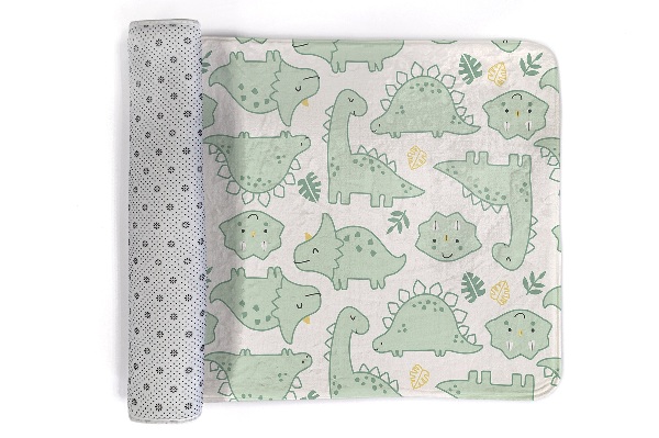 Carpet Dinosaurs and leaves
