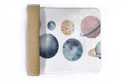 Rug Watercolor planets