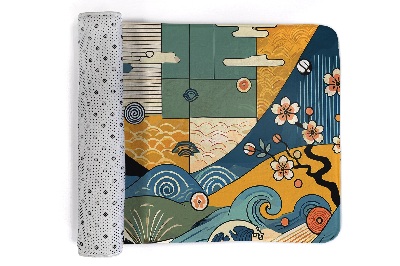 Rug Waves Japanese art