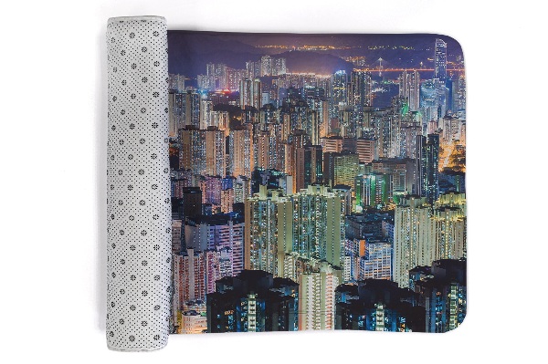 Carpet City at night