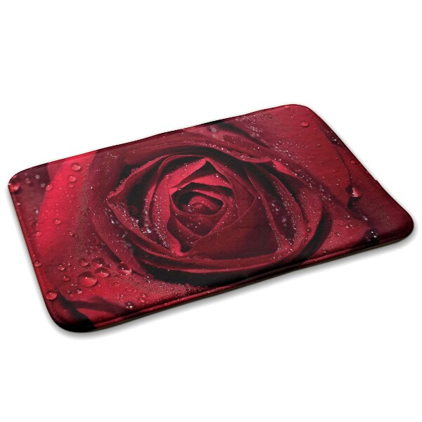 Carpet Red rose with drops