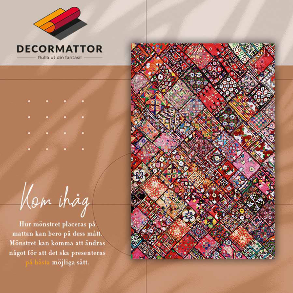 Vinyl floor rug Patchwork mosaic