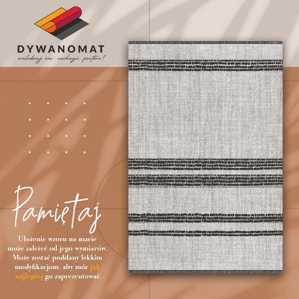 Indoor vinyl PVC carpet Gray with lines