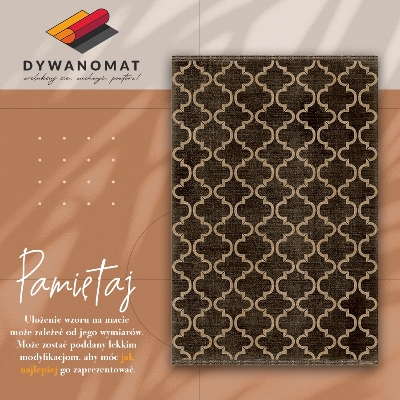 Vinyl interior carpet Oriental pattern