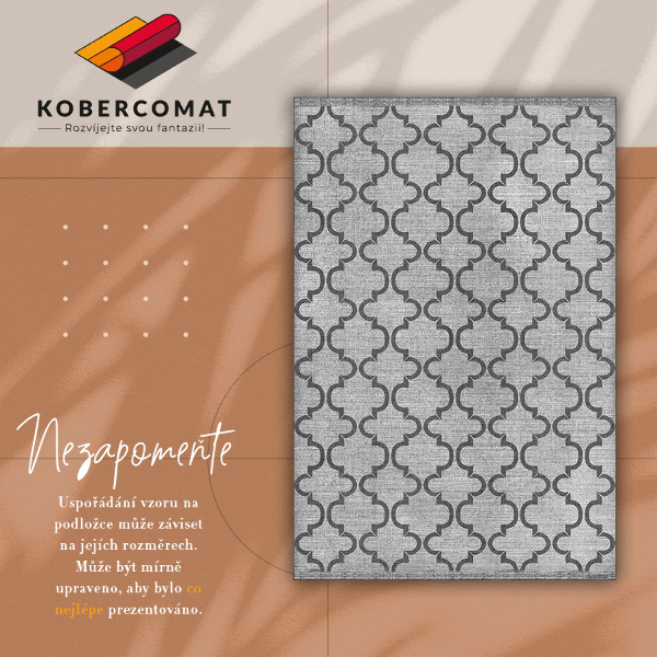 Fashionable PVC carpet Oriental geometric pattern