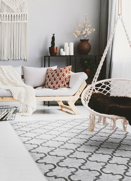 Fashionable PVC carpet Oriental geometric pattern