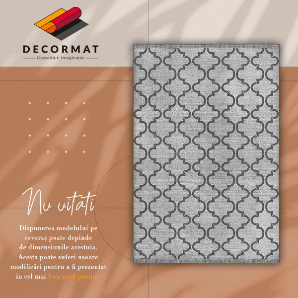 Fashionable PVC carpet Oriental geometric pattern