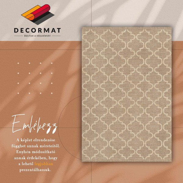 Vinyl floor rug Moroccan pattern