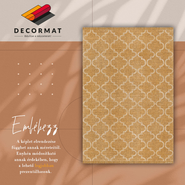Fashionable PVC carpet Moroccan pattern