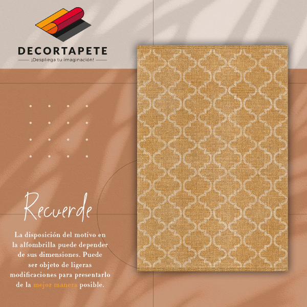 Fashionable PVC carpet Moroccan pattern