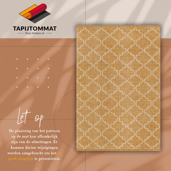 Fashionable PVC carpet Moroccan pattern