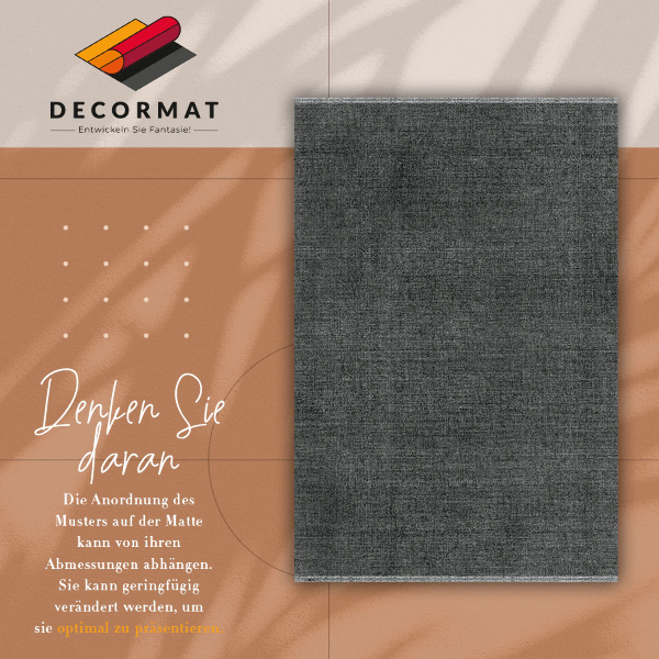 Vinyl floor rug Dark stone