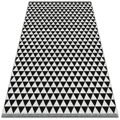 Vinyl floor rug Triangles pattern
