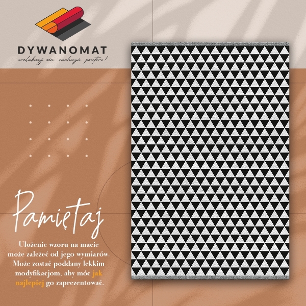 Vinyl floor rug Triangles pattern