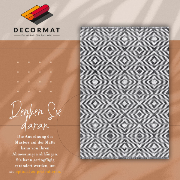 Fashionable vinyl rug Turkish diamonds