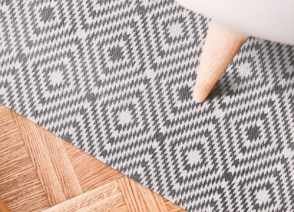 Fashionable vinyl rug Turkish diamonds