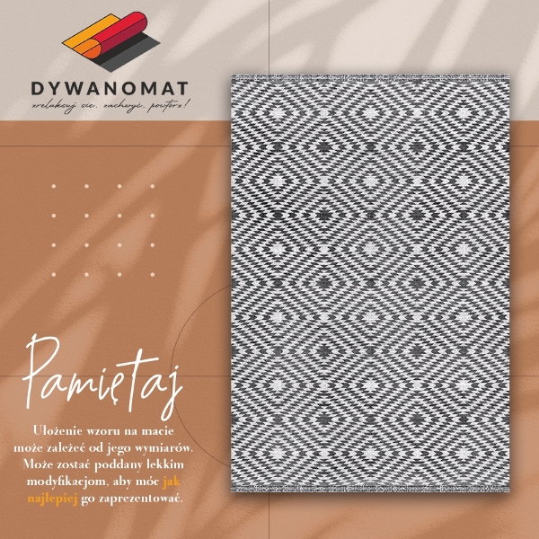 Fashionable vinyl rug Turkish diamonds