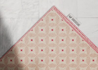 Vinyl interior carpet Pink oriental pattern