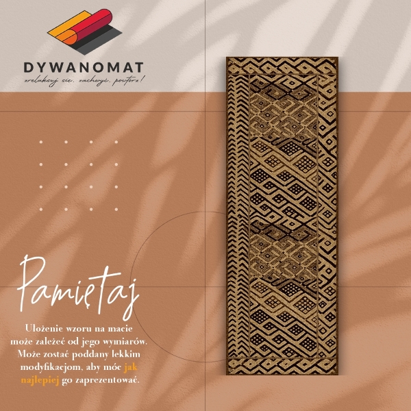 Vinyl floor rug Ethnic pattern