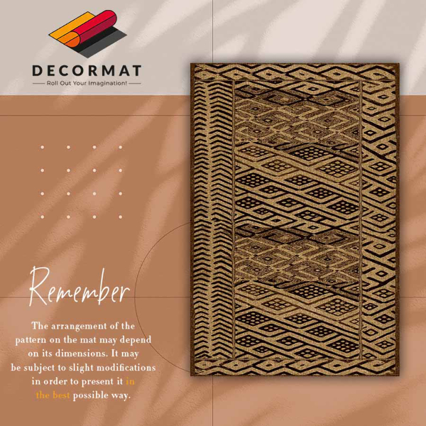 Vinyl floor rug Ethnic pattern