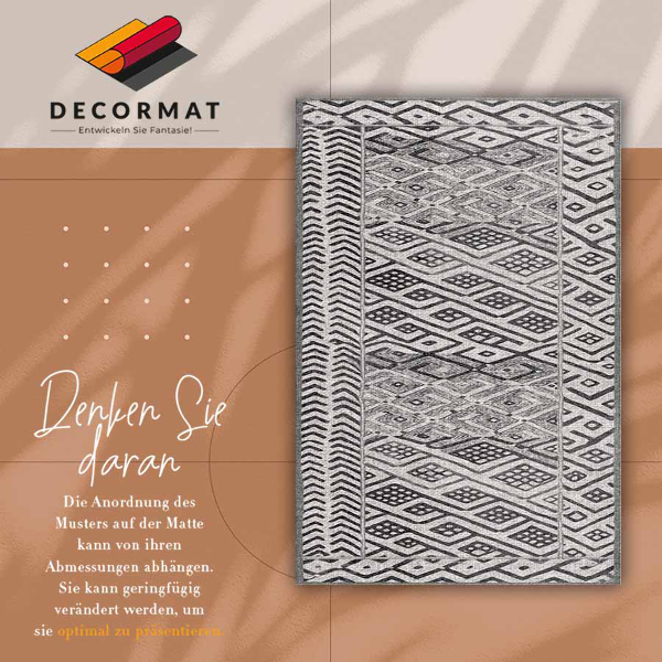 Universal vinyl rug Ethnic pattern