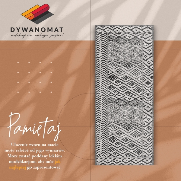 Universal vinyl rug Ethnic pattern
