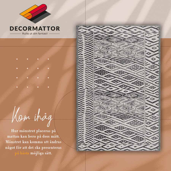 Universal vinyl rug Ethnic pattern