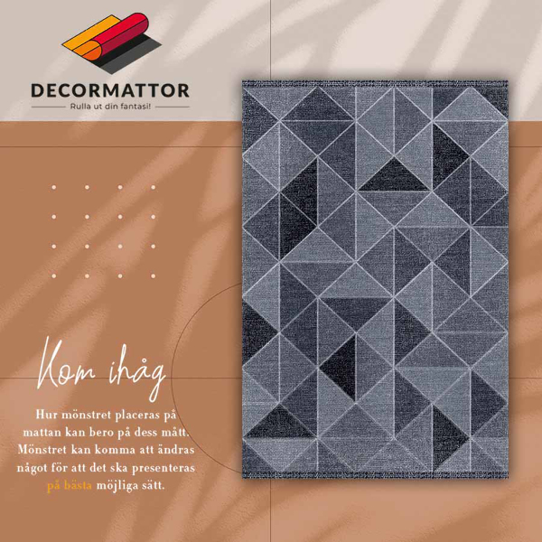 Indoor vinyl PVC carpet Squares and triangles
