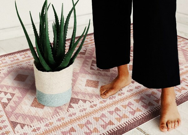Indoor vinyl PVC carpet Vintage pattern